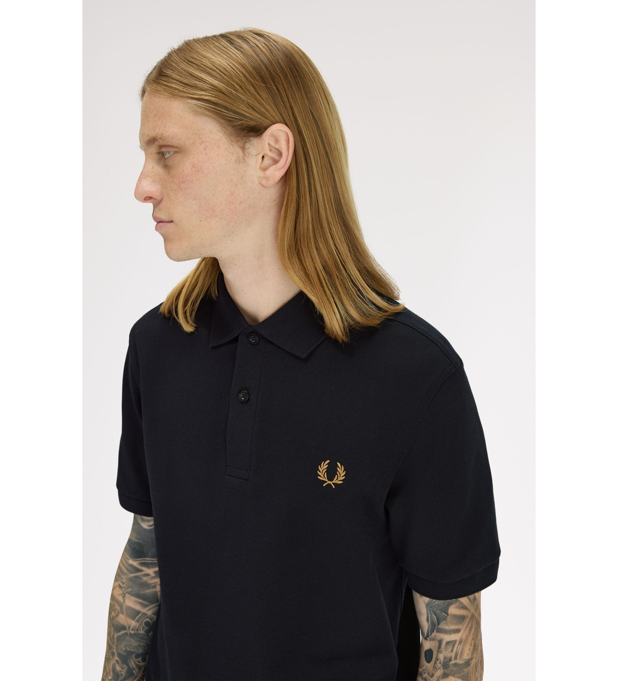 Fred Perry Polo nera semplice