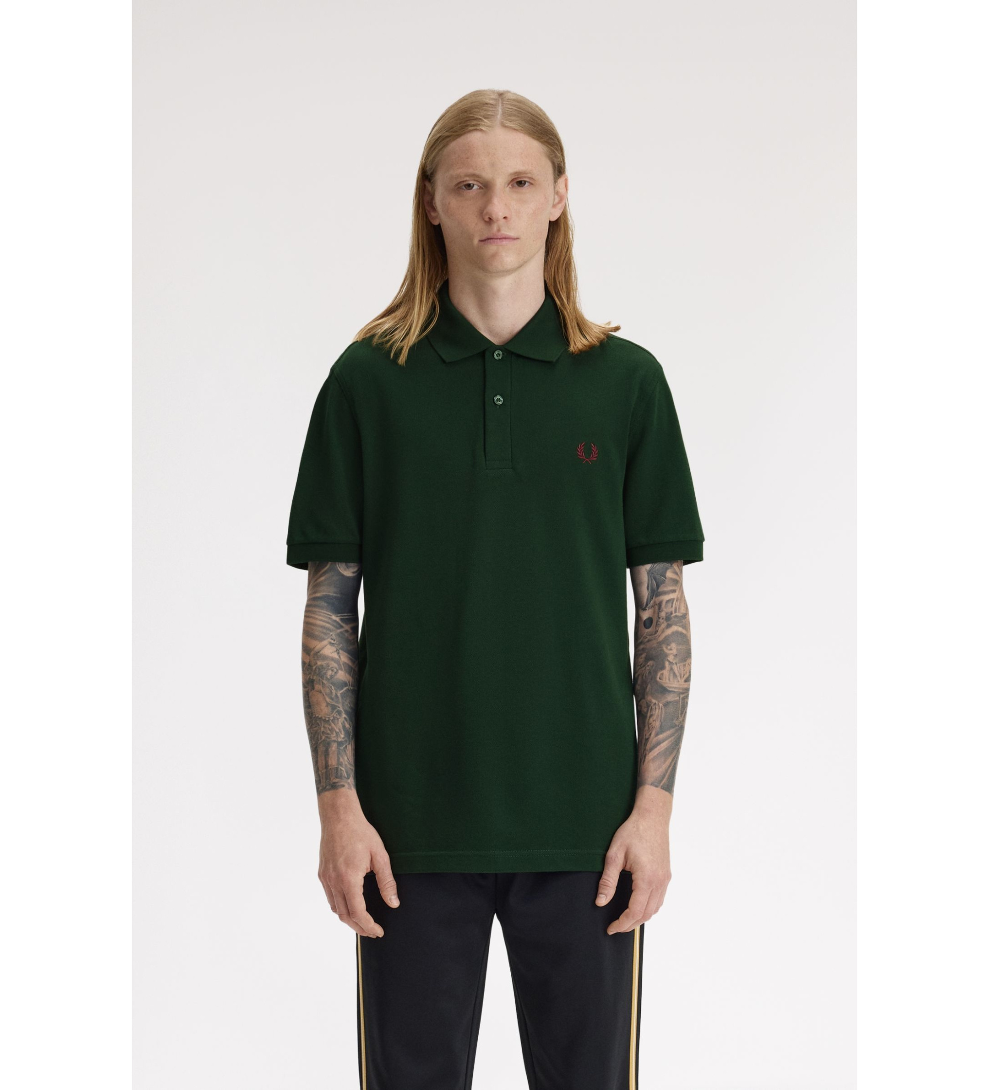Fred Perry Polo verde semplice