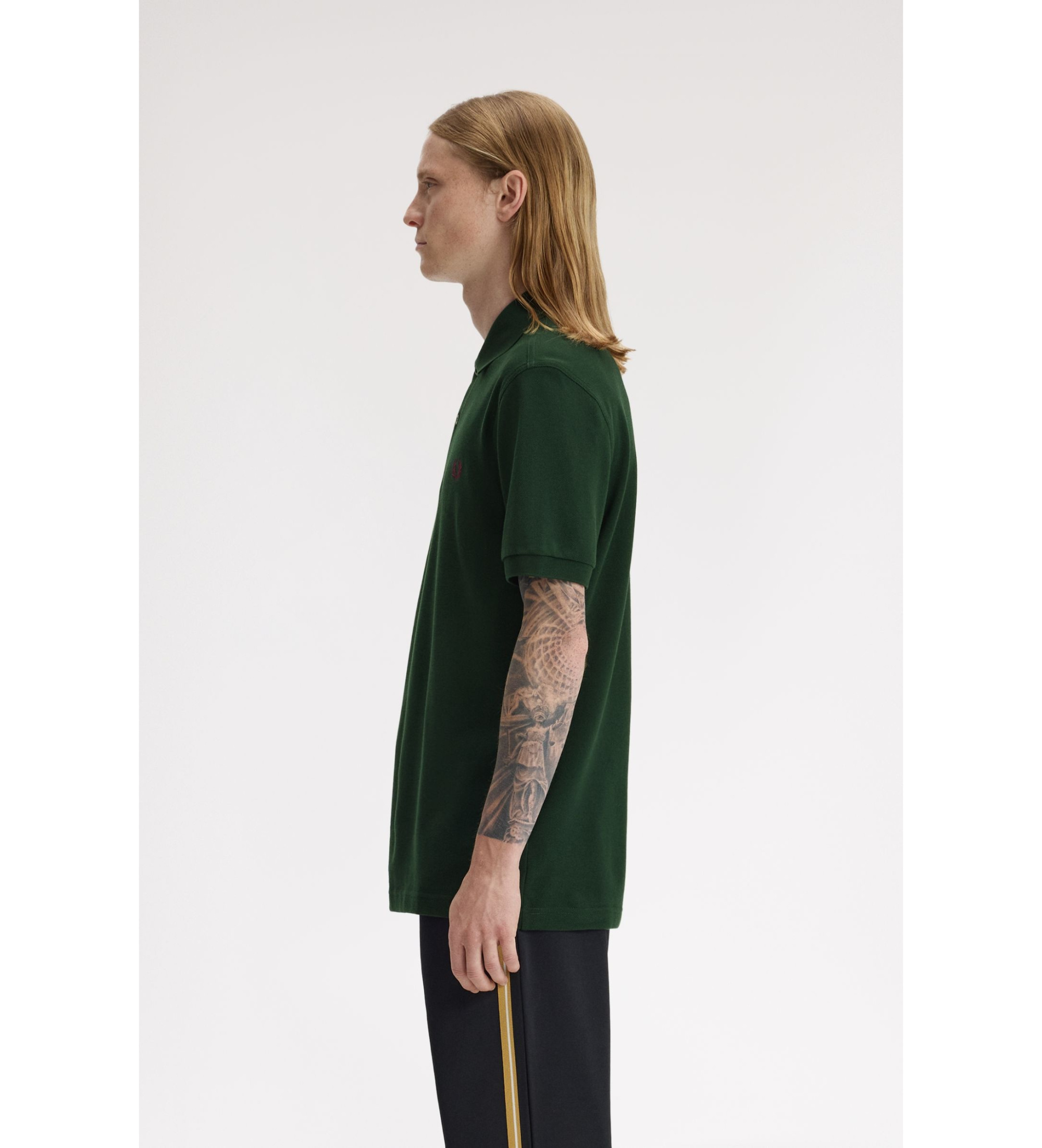 Fred Perry Polo verde semplice