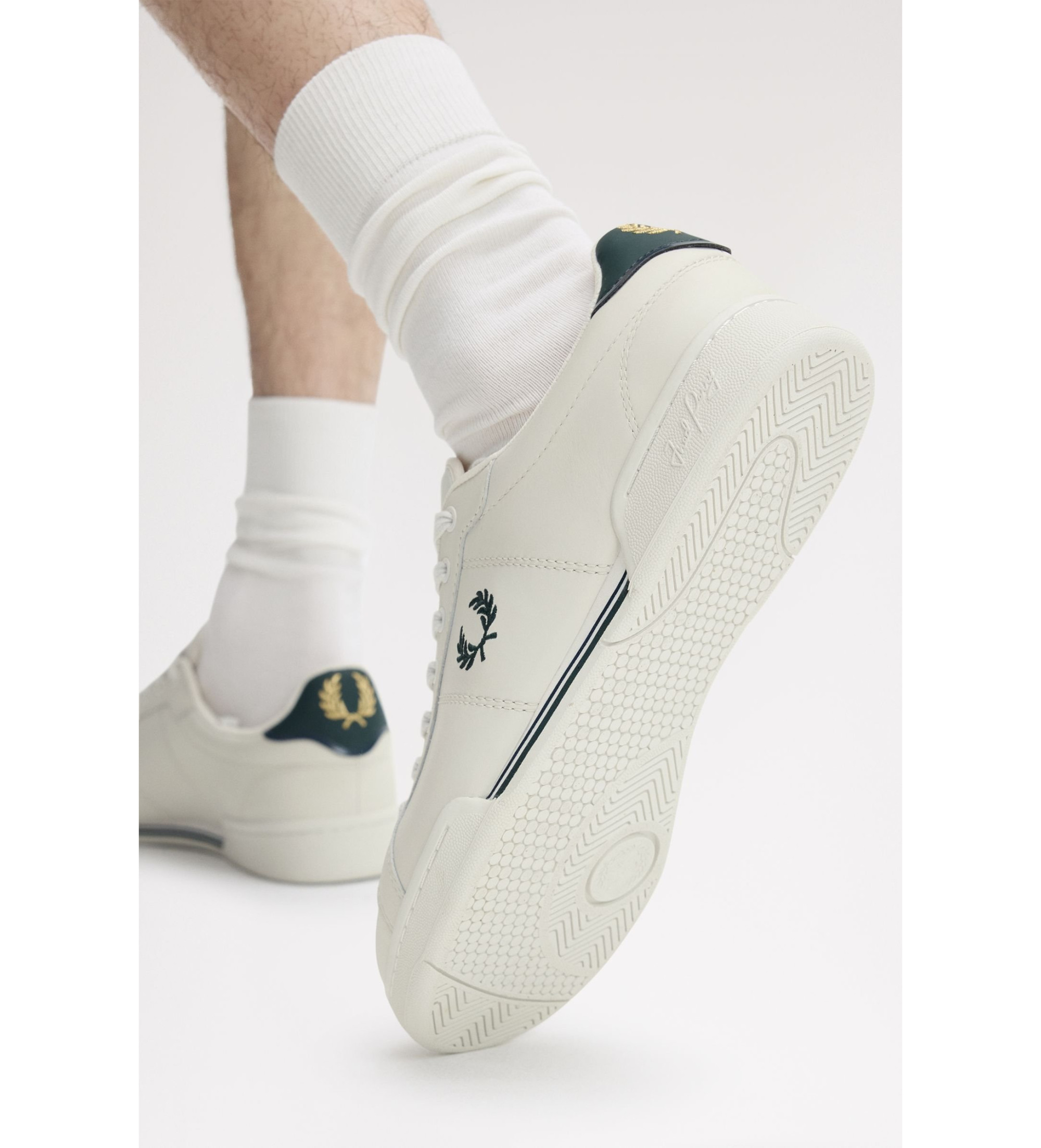 Fred Perry Zapatillas de Piel B722 blanco - Tienda Esdemarca calzado ...
