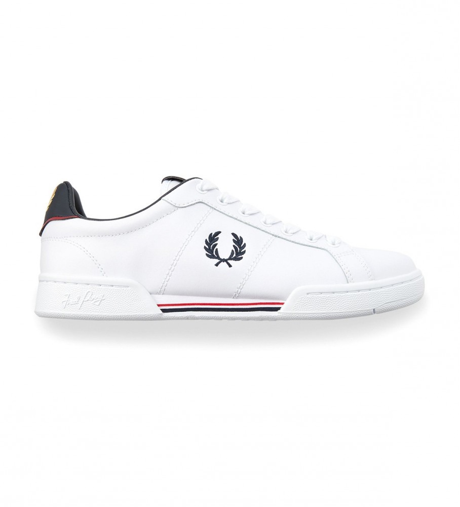 Fred Perry Zapatillas de piel de B722 blanco,marino - Tienda Esdemarca calzado, moda y complementos - zapatos de marca y zapatillas de marca