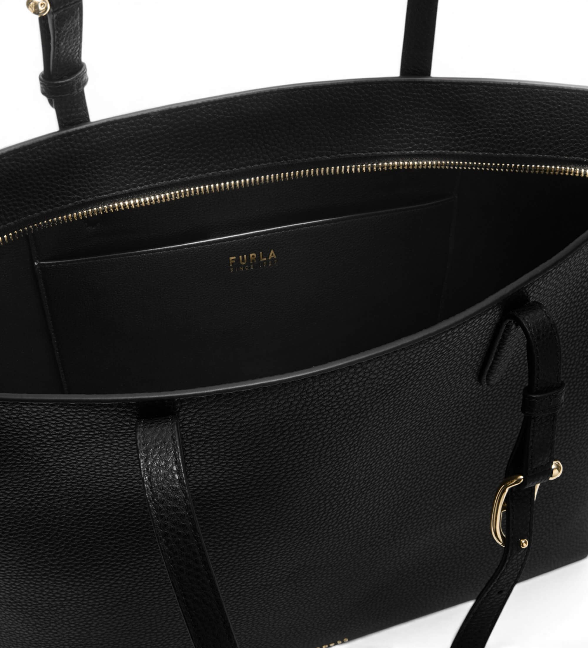 Furla Bolso de piel Tote Ava grande negro