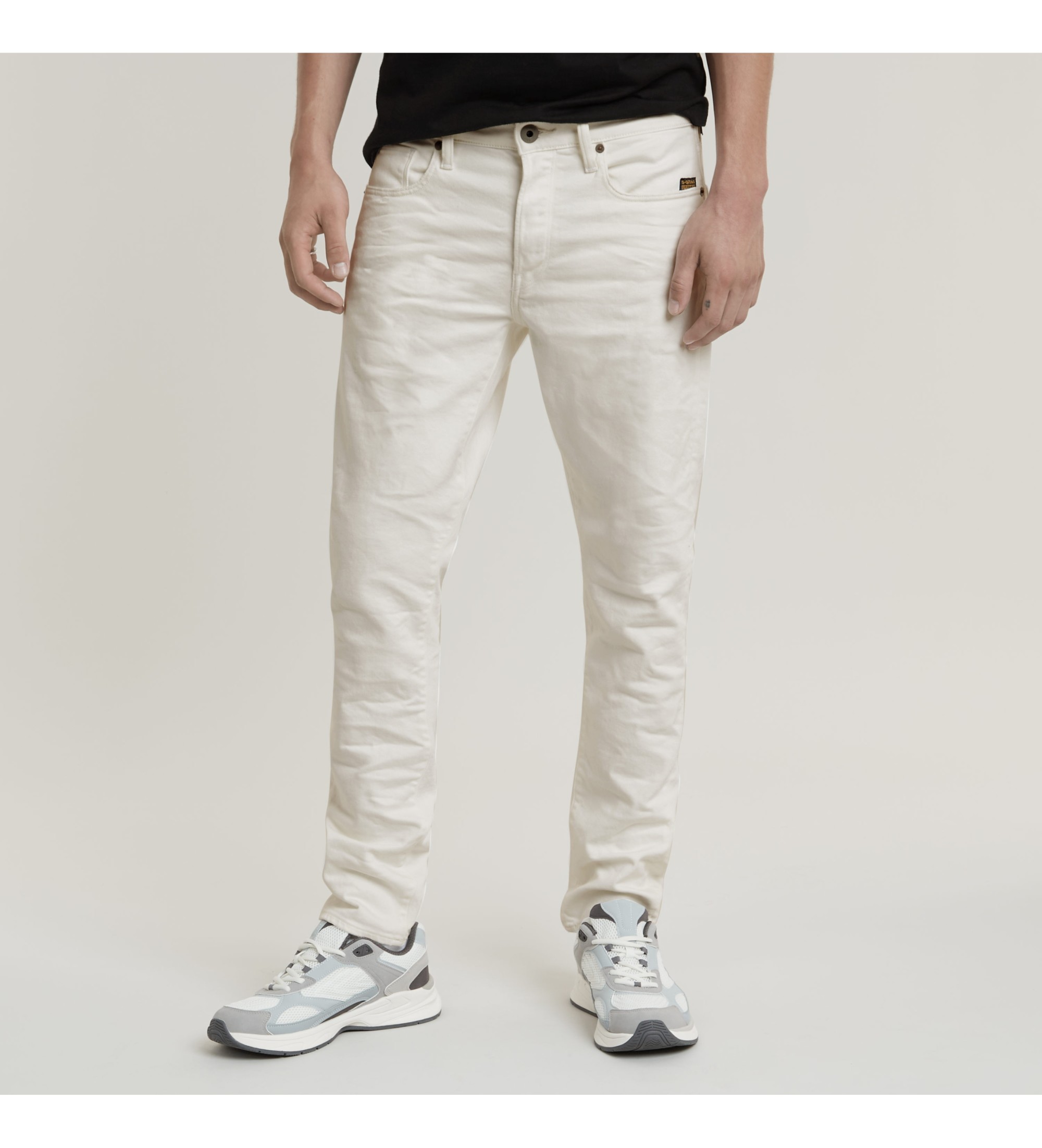 G-Star Jeans 3301 Slim blanco roto - Tienda Esdemarca calzado, moda y ...