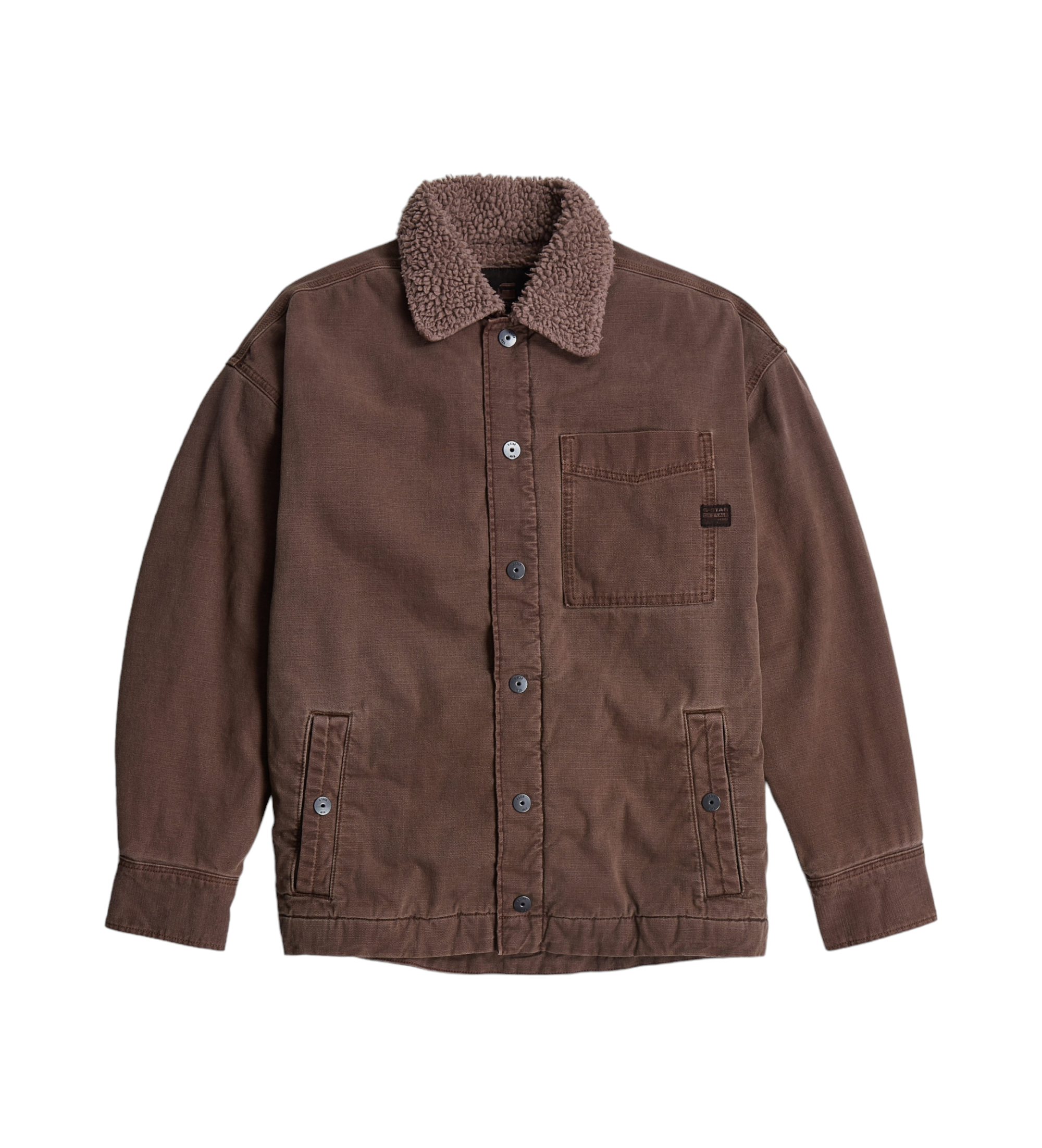 G-Star Boxy Fit Sherpa Jacket brown - Esdemarca Store fashion 