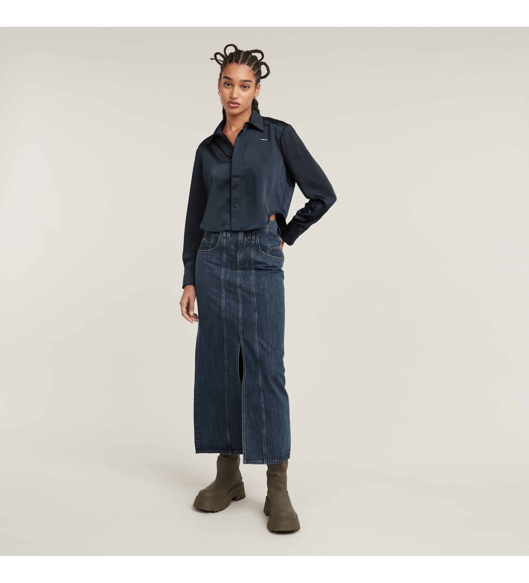 GStar Holiday Cropped Shirt navy Esdemarca Geschäft für Schuhe, Mode