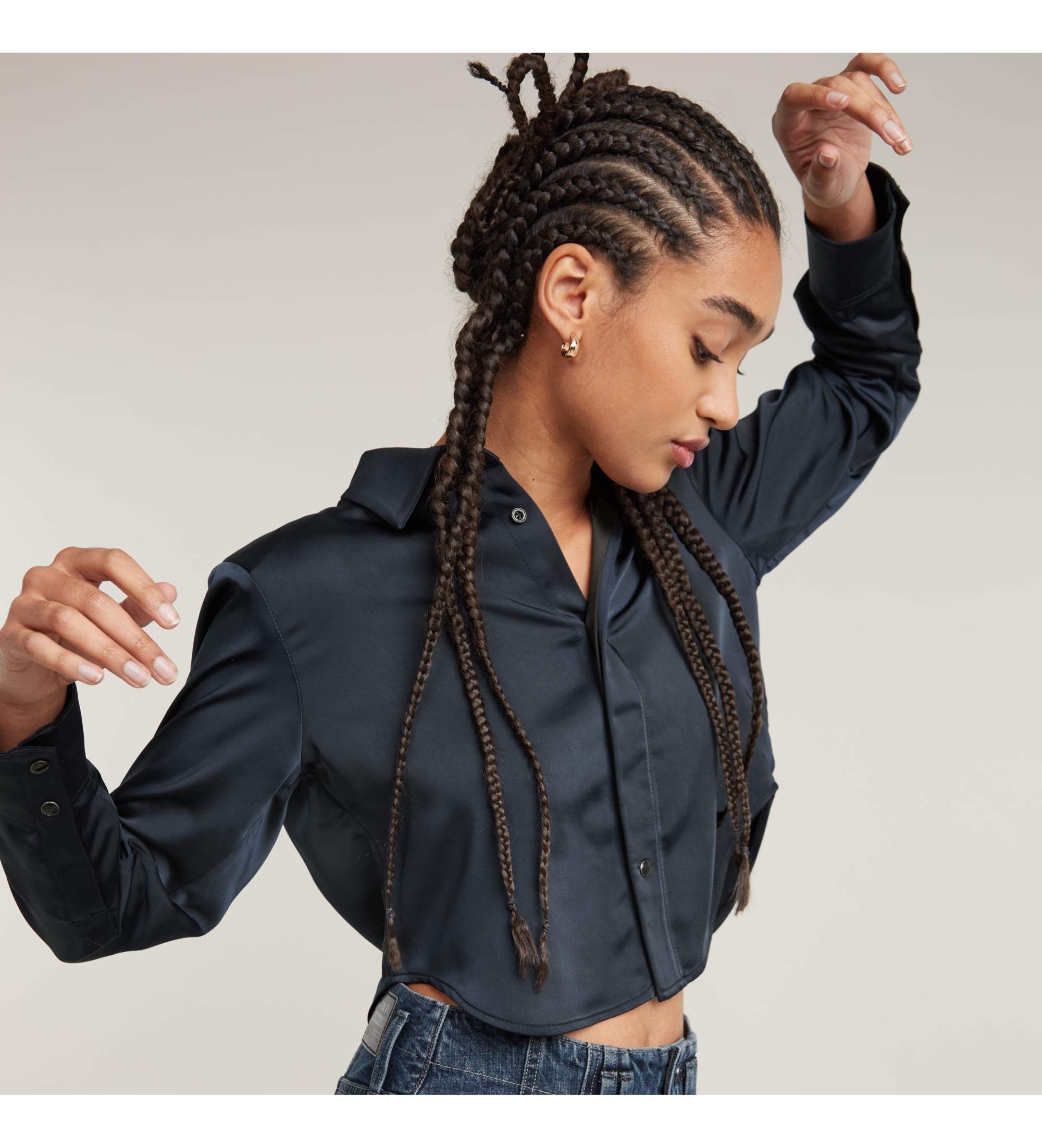 GStar Holiday Cropped Shirt navy Esdemarca Geschäft für Schuhe, Mode