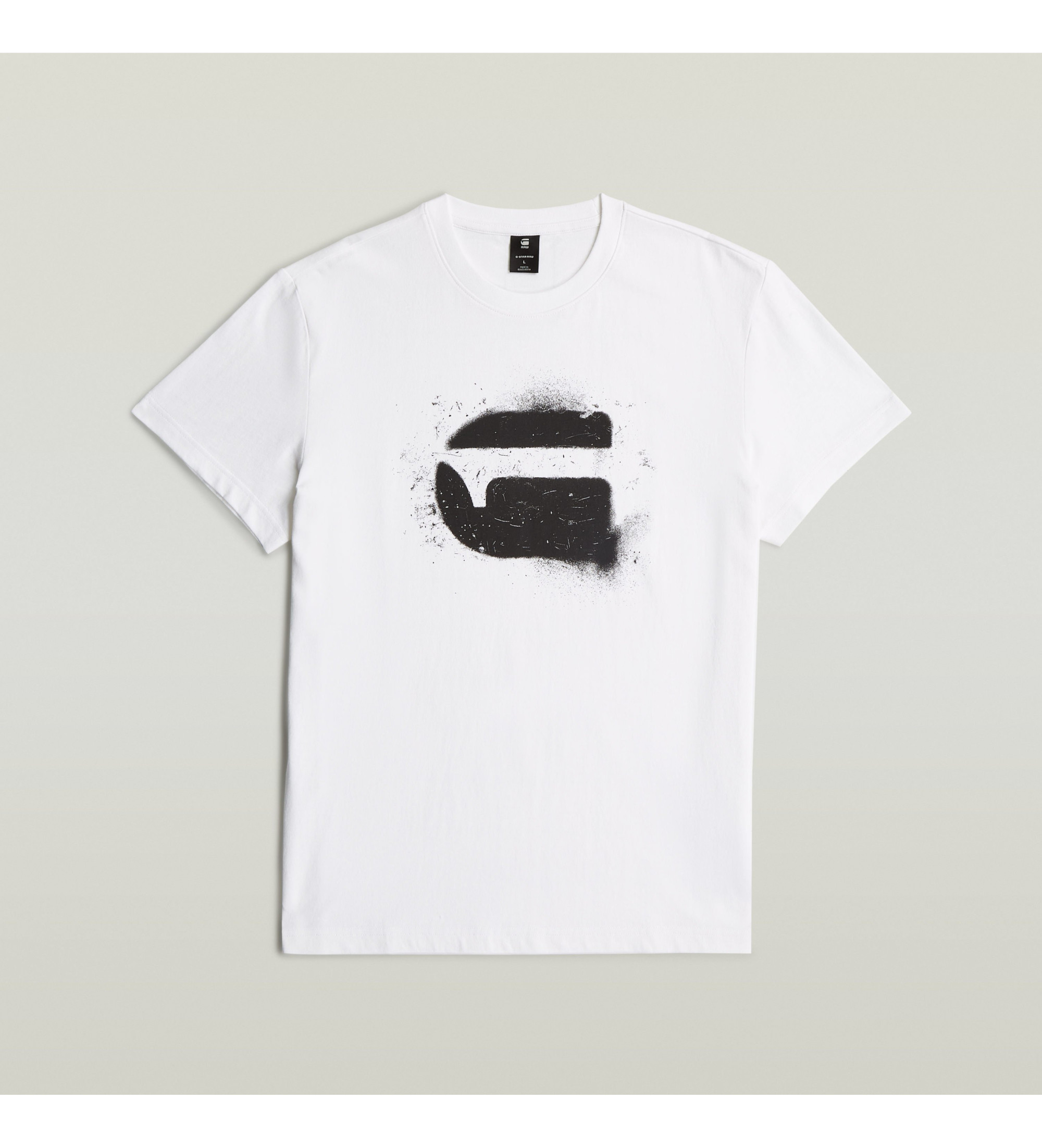 G-Star T-shirt Spray Logo biały