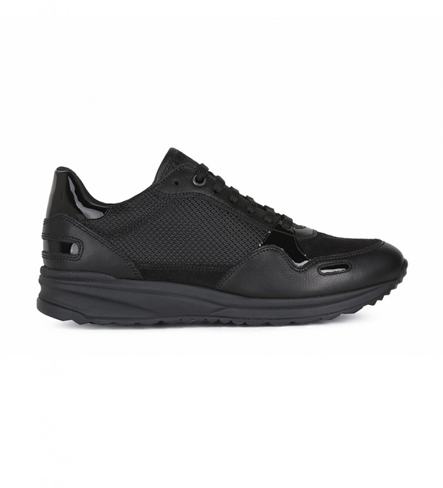 enseñar Puede ser calculado Aeródromo GEOX Zapatillas de piel Airell negro - Tienda Esdemarca calzado, moda y  complementos - zapatos de marca y zapatillas de marca