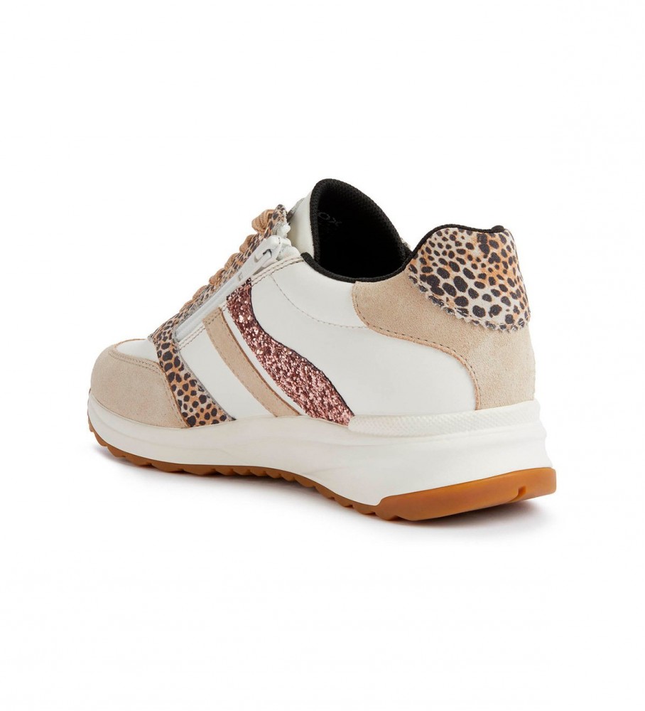 GEOX Zapatillas D Airell beige, blanco - Tienda calzado, moda y complementos - de marca y zapatillas de marca