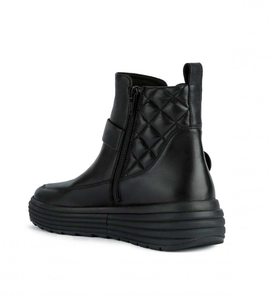 GEOX Botas de piel D Phaolae negro Tienda Esdemarca calzado, moda y complementos - zapatos marca y zapatillas de marca