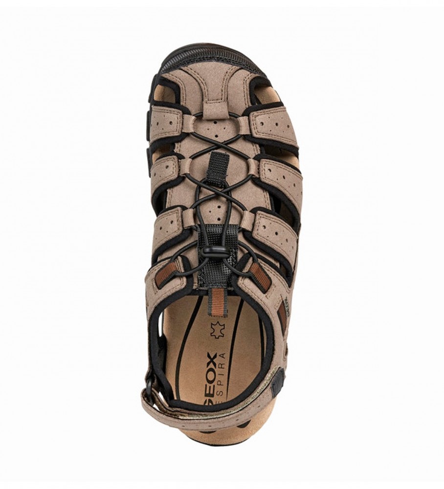 GEOX Sandalias de piel Strada marrón - Tienda Esdemarca moda, calzado y  complementos - zapatos de marca y zapatillas de marca