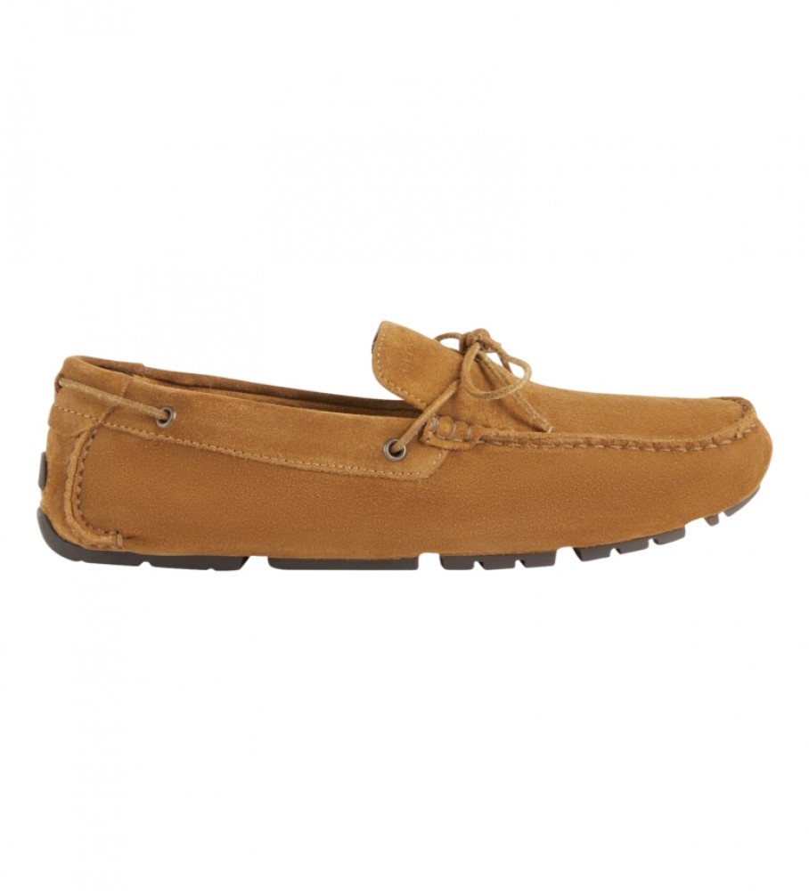 GEOX brown leather moccasins - ESD Store fashion, accessories - best brands shoes and designer shoes