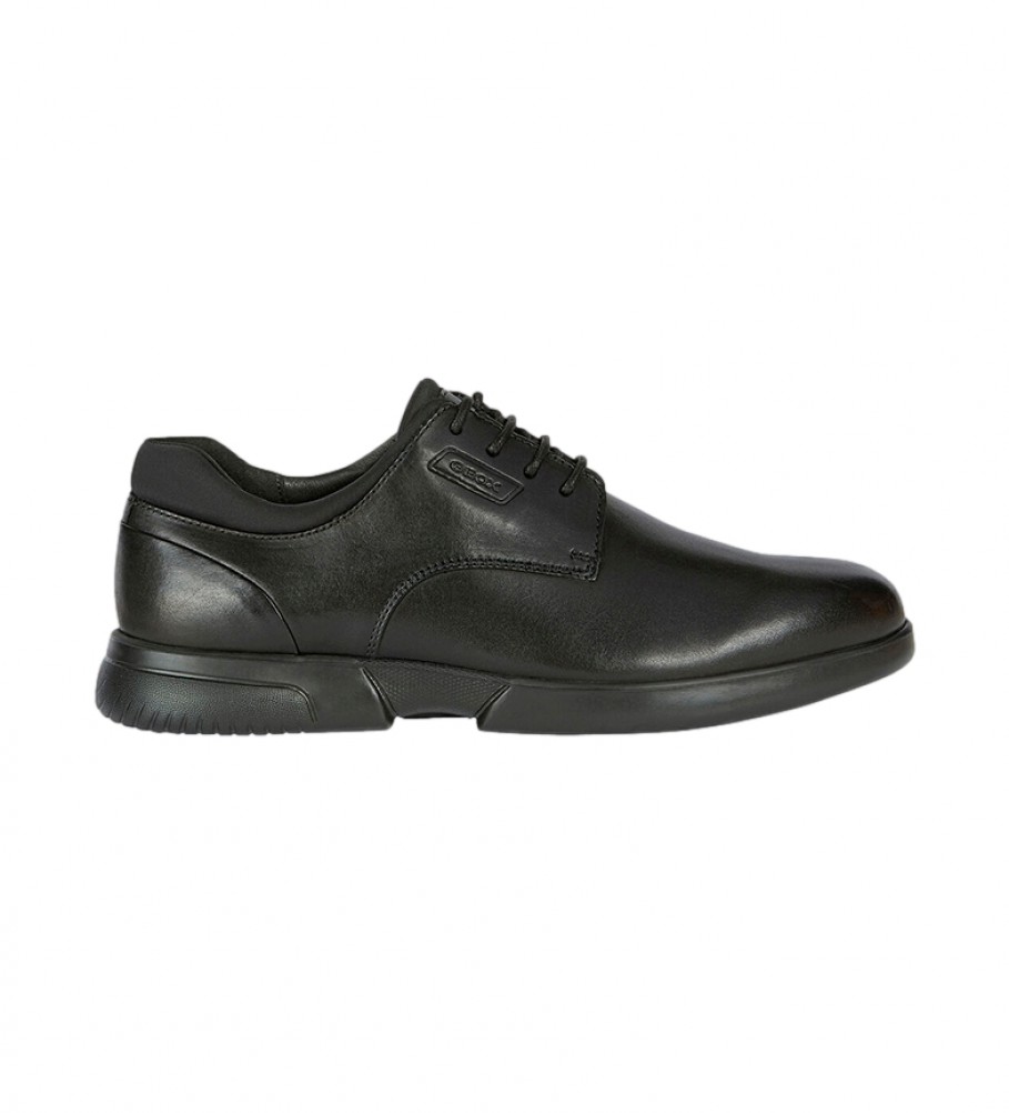GEOX Sapatos de couro mais liso preto  