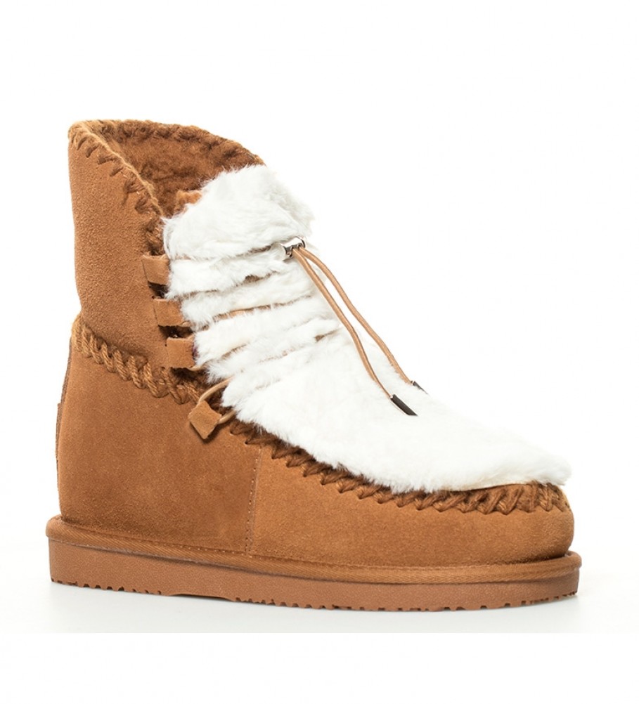 Gioseppo Botas de piel 41442 marrón - Altura cuña 7cm - - Tienda Esdemarca  moda, calzado y complementos - zapatos de marca y zapatillas de marca
