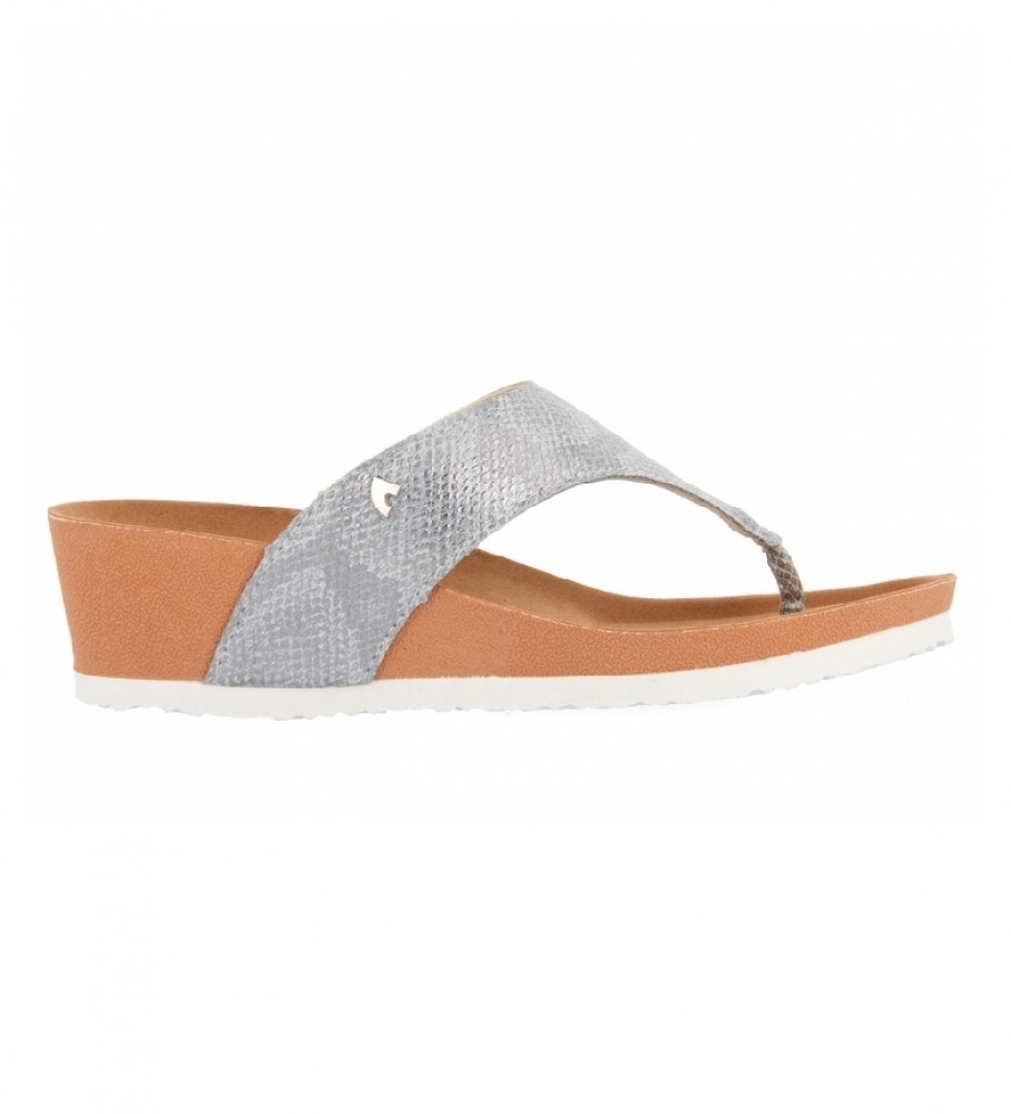 Gioseppo Sandalias Virton plata -Altura cuña 5cm- - Tienda Esdemarca moda,  calzado y complementos - zapatos de marca y zapatillas de marca