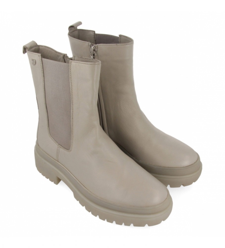 Gioseppo Botas de piel 64529 gris - Altura tacón 4.5cm - - Tienda Esdemarca  moda, calzado y complementos - zapatos de marca y zapatillas de marca