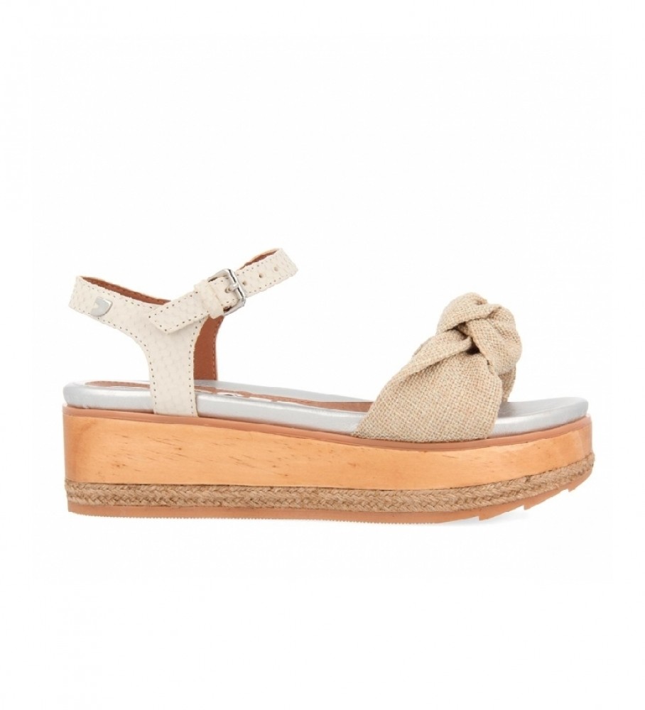 Gioseppo Raichur beige sandals -Platform height: 6 cm
