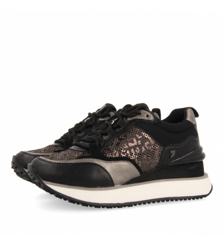 Gioseppo Sneakers 64401 black -Height wedge of 5 cm