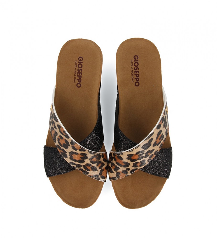 Gioseppo Cherasco leopard sandals -wedge height: 7cm - Esdemarca Store  fashion, footwear and accessories - best brands shoes and designer shoes