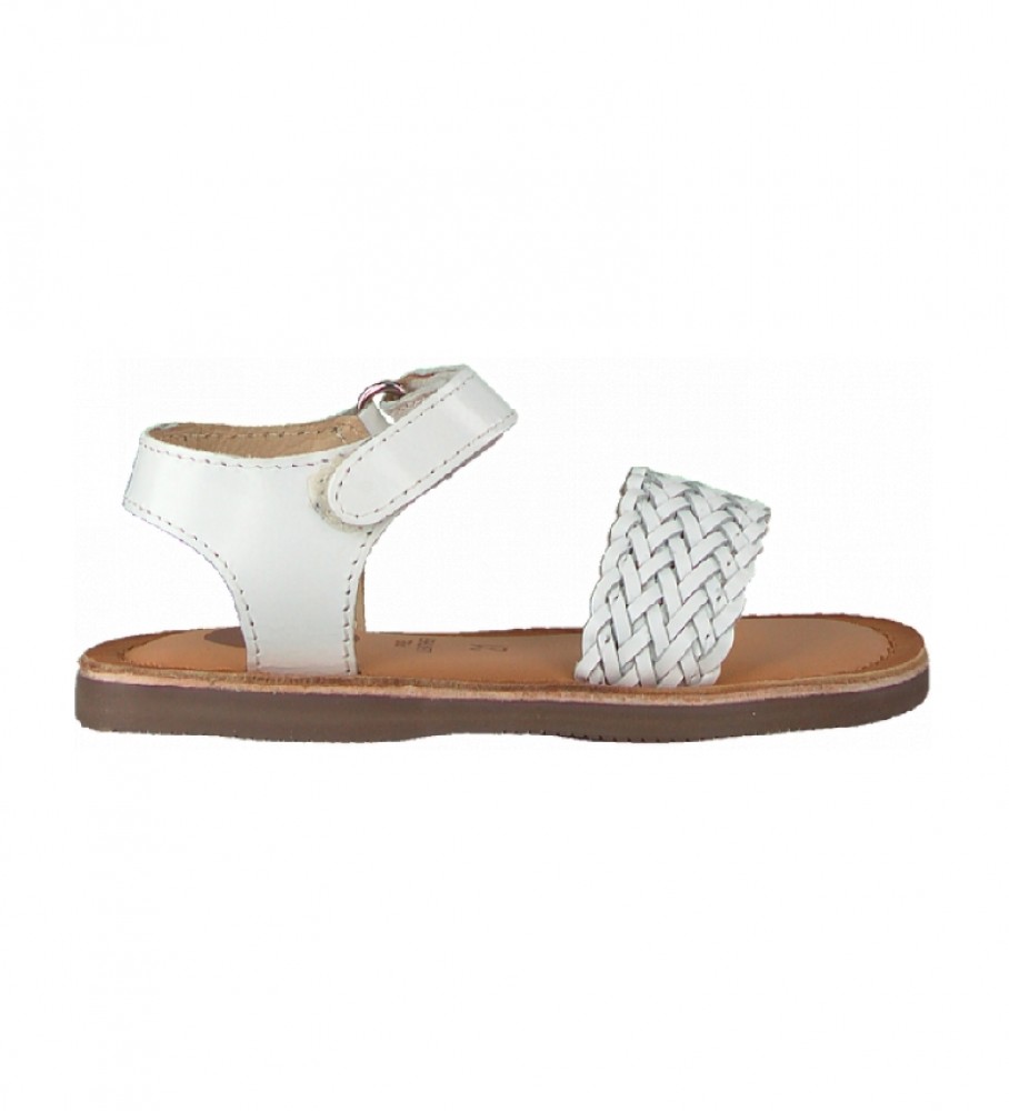 Gioseppo Volusia white leather sandals