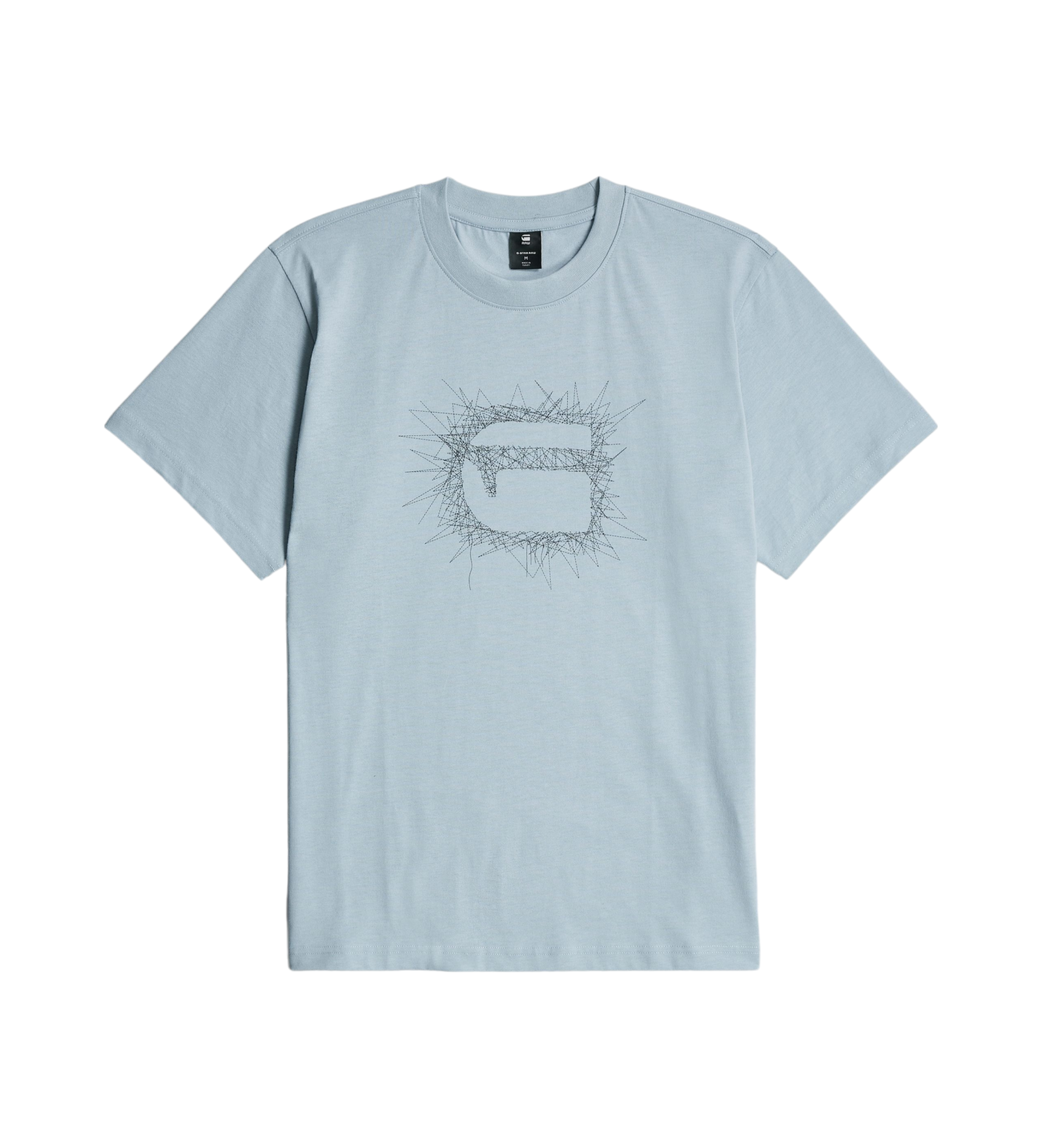 送料込★G-Star★Stitch Burger Logo Tシャツ G-Star Stitch Burger Logo Loose T-shirt niebieski - Sklep