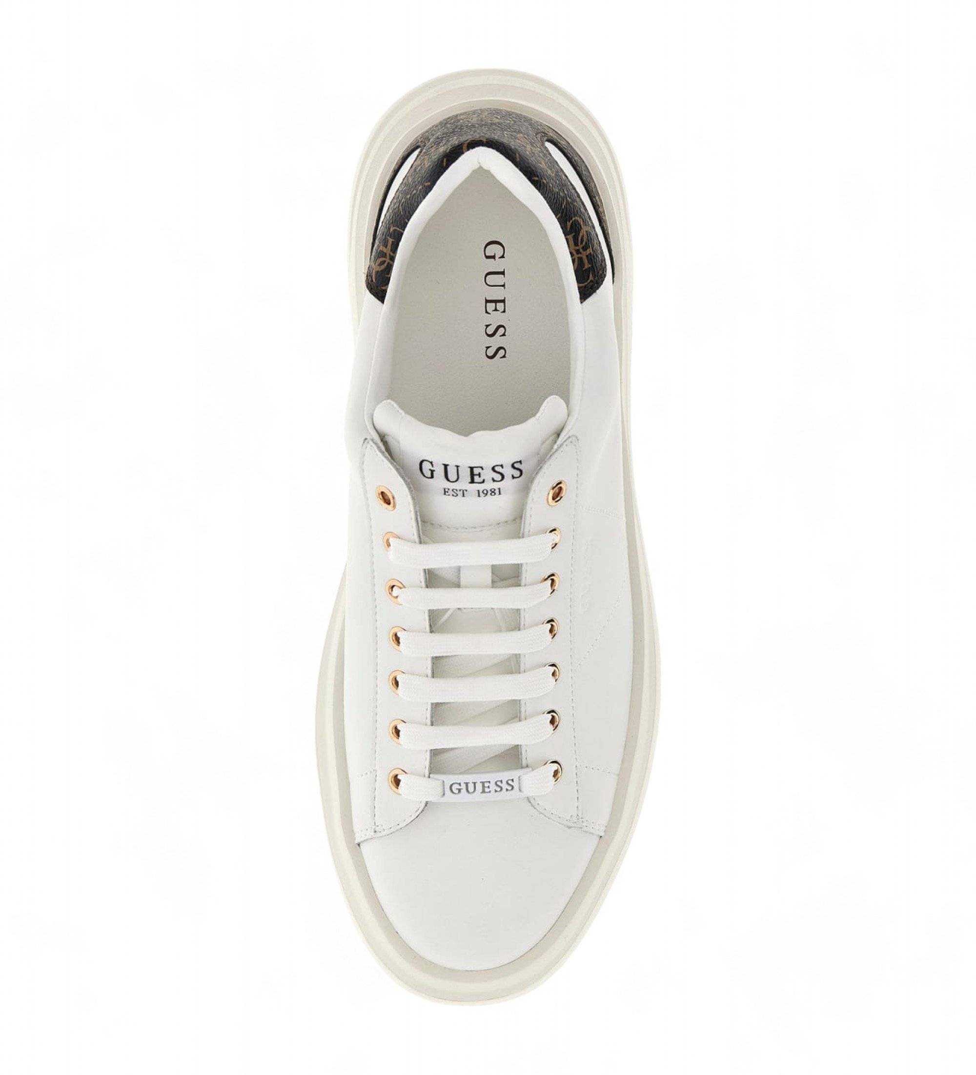 Guess Formateurs elba logo 4g  blanc