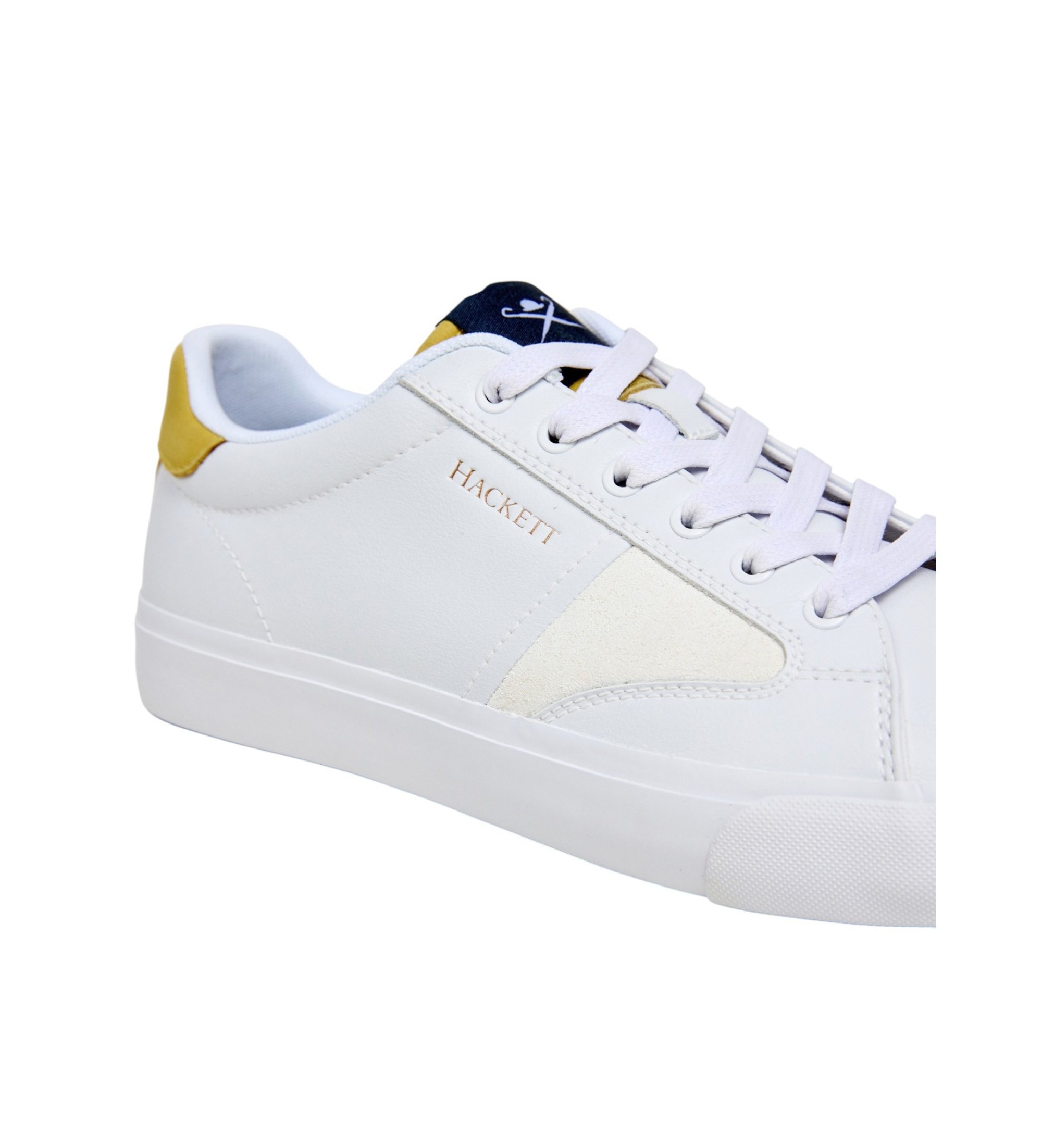 Hackett London Blake Venture Leather Sneakers white - Esdemarca Store ...
