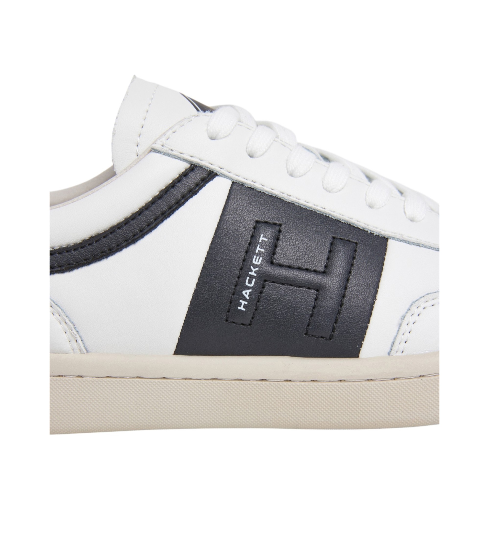 Hackett London Bond Just Læder Sneakers hvid