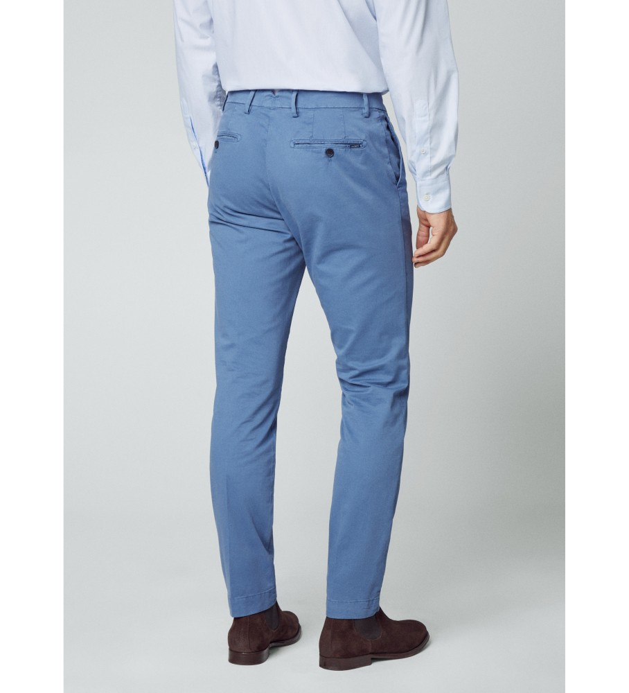 Hackett London Kensington Chino Trousers blue - Esdemarca Store fashion ...