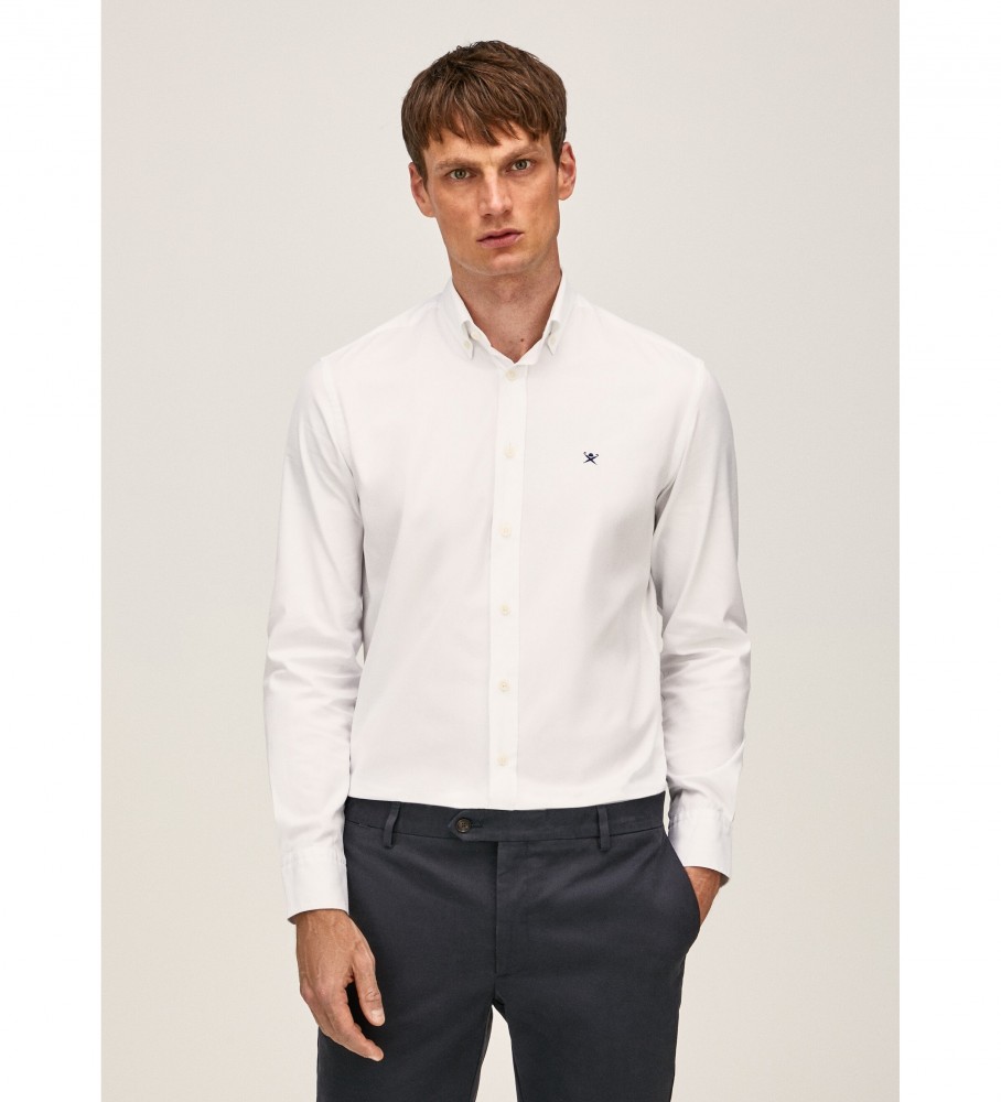 HACKETT Camisa Oxford blanco