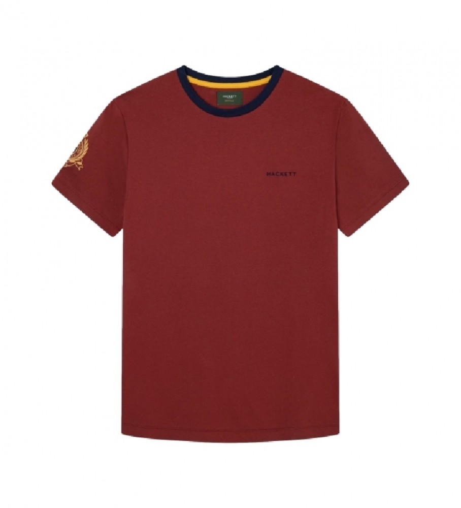 Hackett T-shirt con logo Heritage rossa