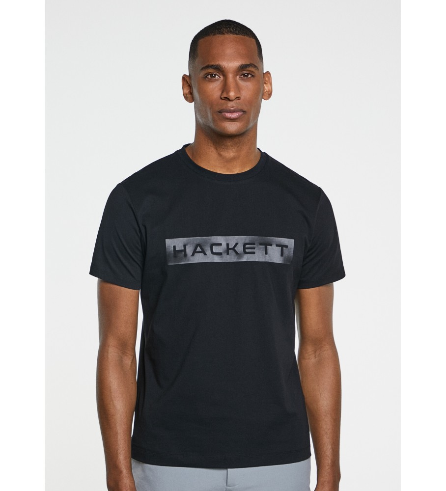 Hackett HS Logo Printed T-Shirt Black