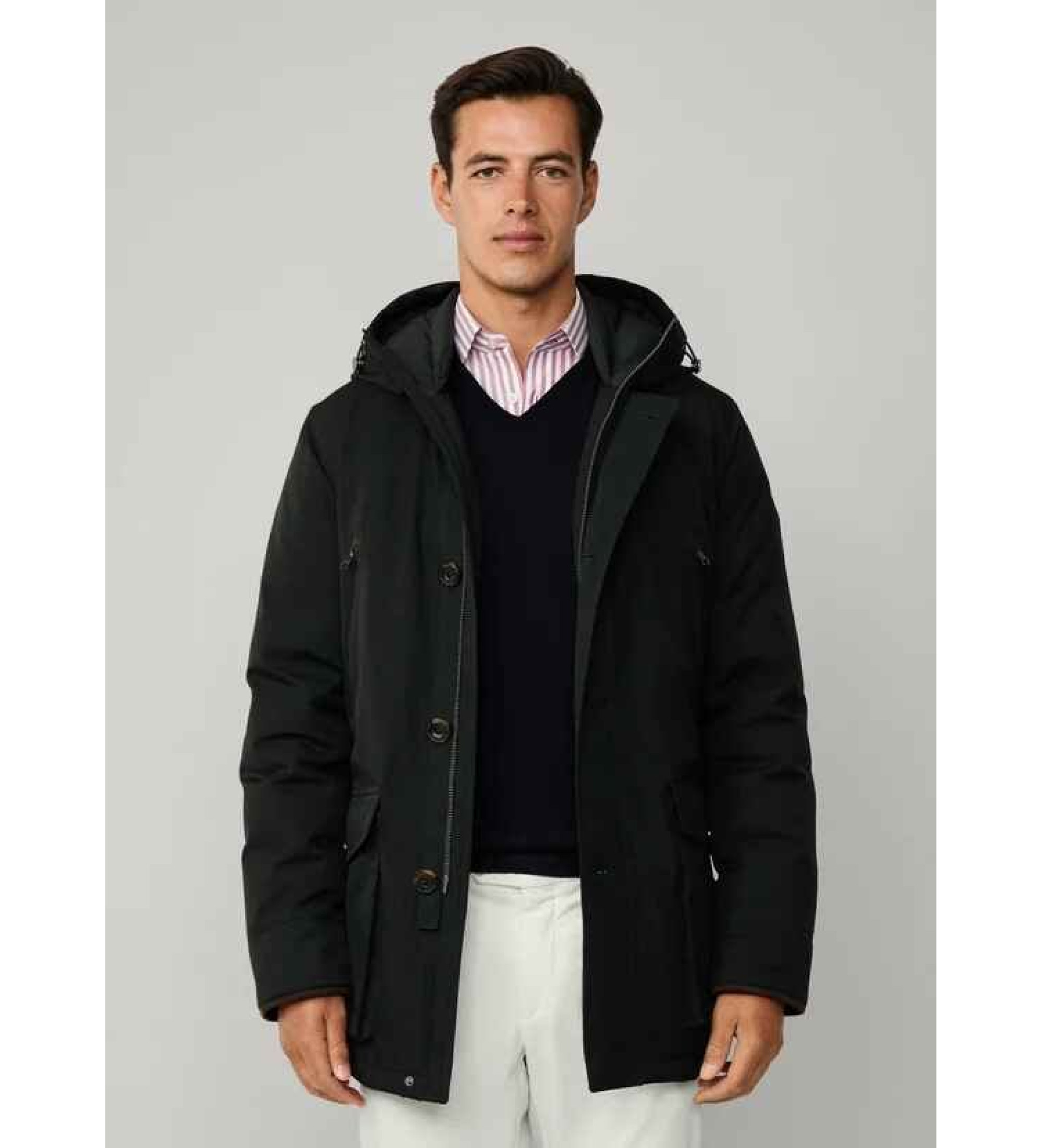 Hackett London Parka híbrida verde Hackett London Parka híbrida verde