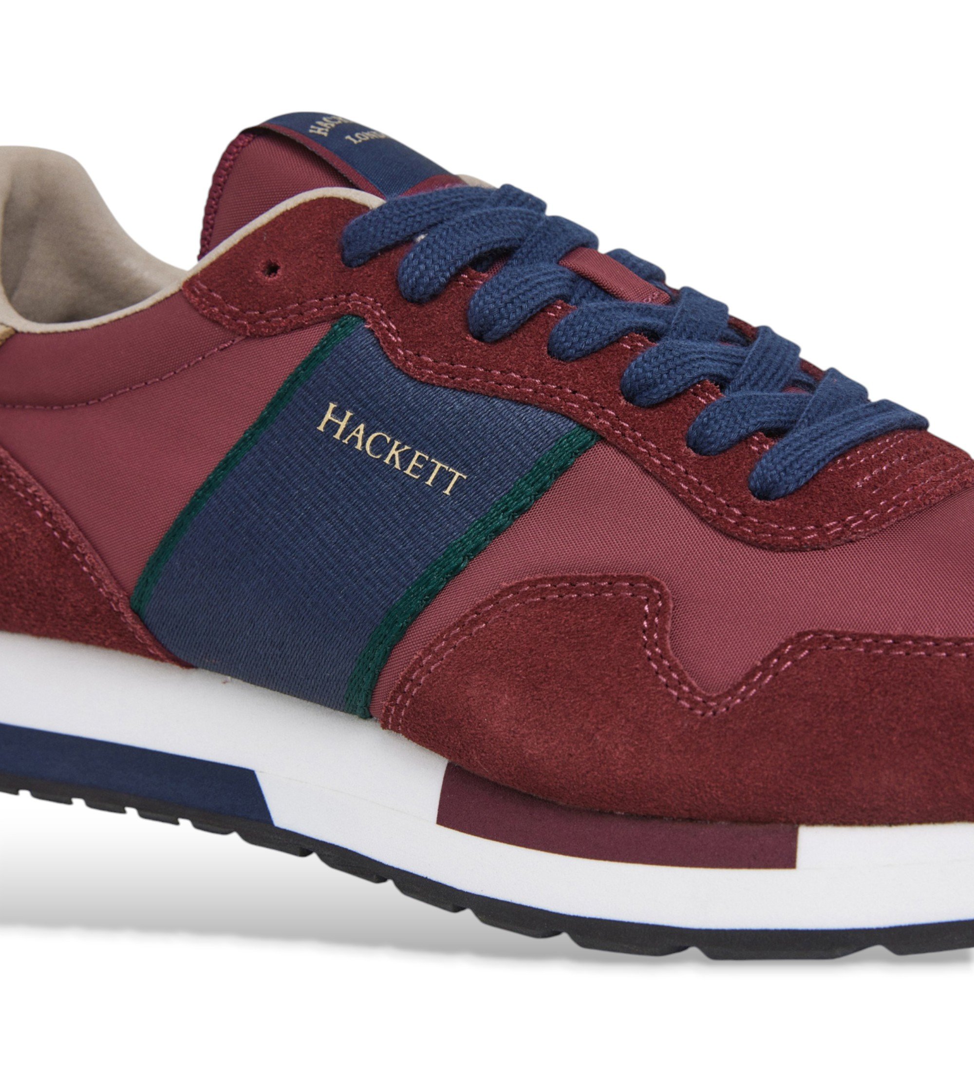 Hackett London Sapatilhas Keston Heritage cor de vinho - Esdemarca