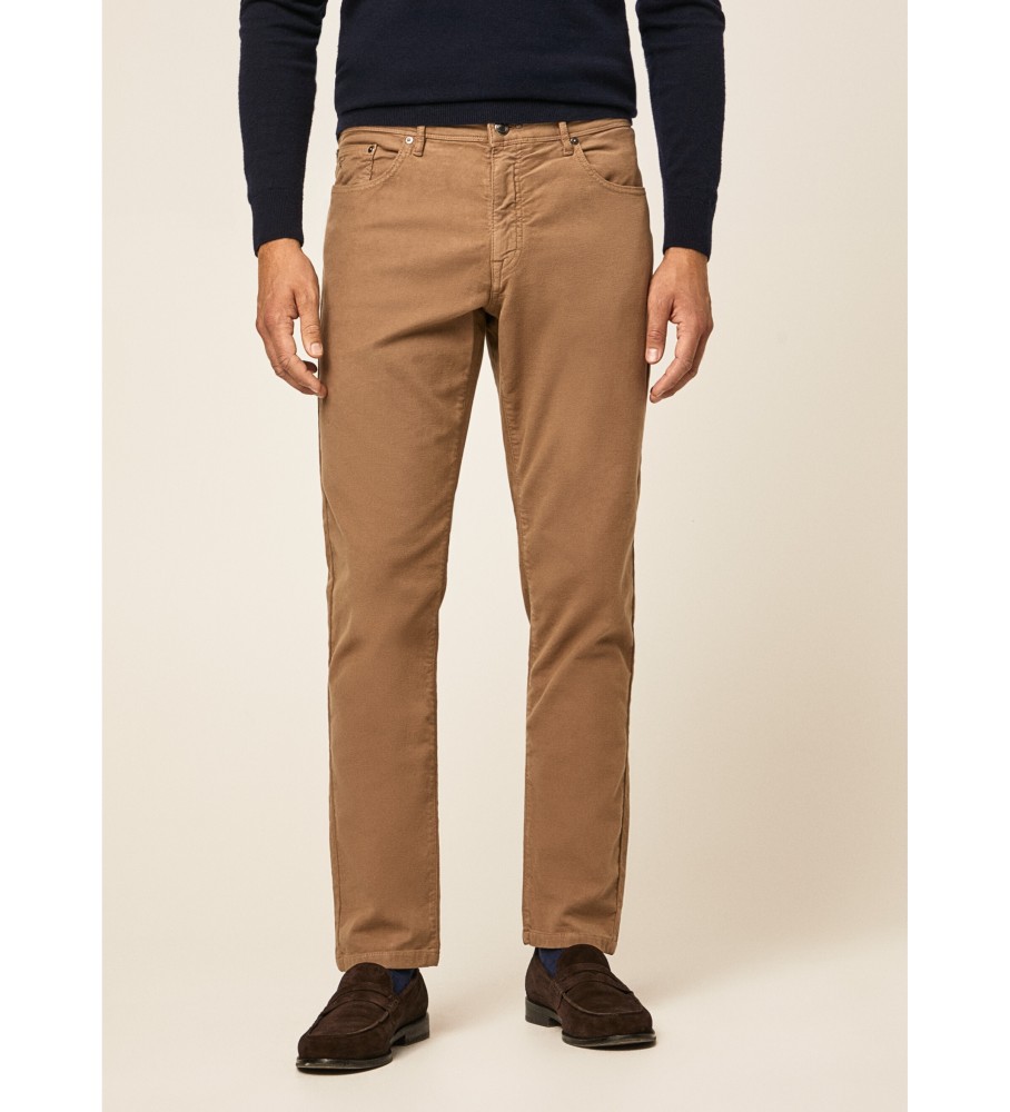 HACKETT Moleskin Pants Brown - ESD Store fashion, footwear and accessories  - best brands shoes and designer shoes
