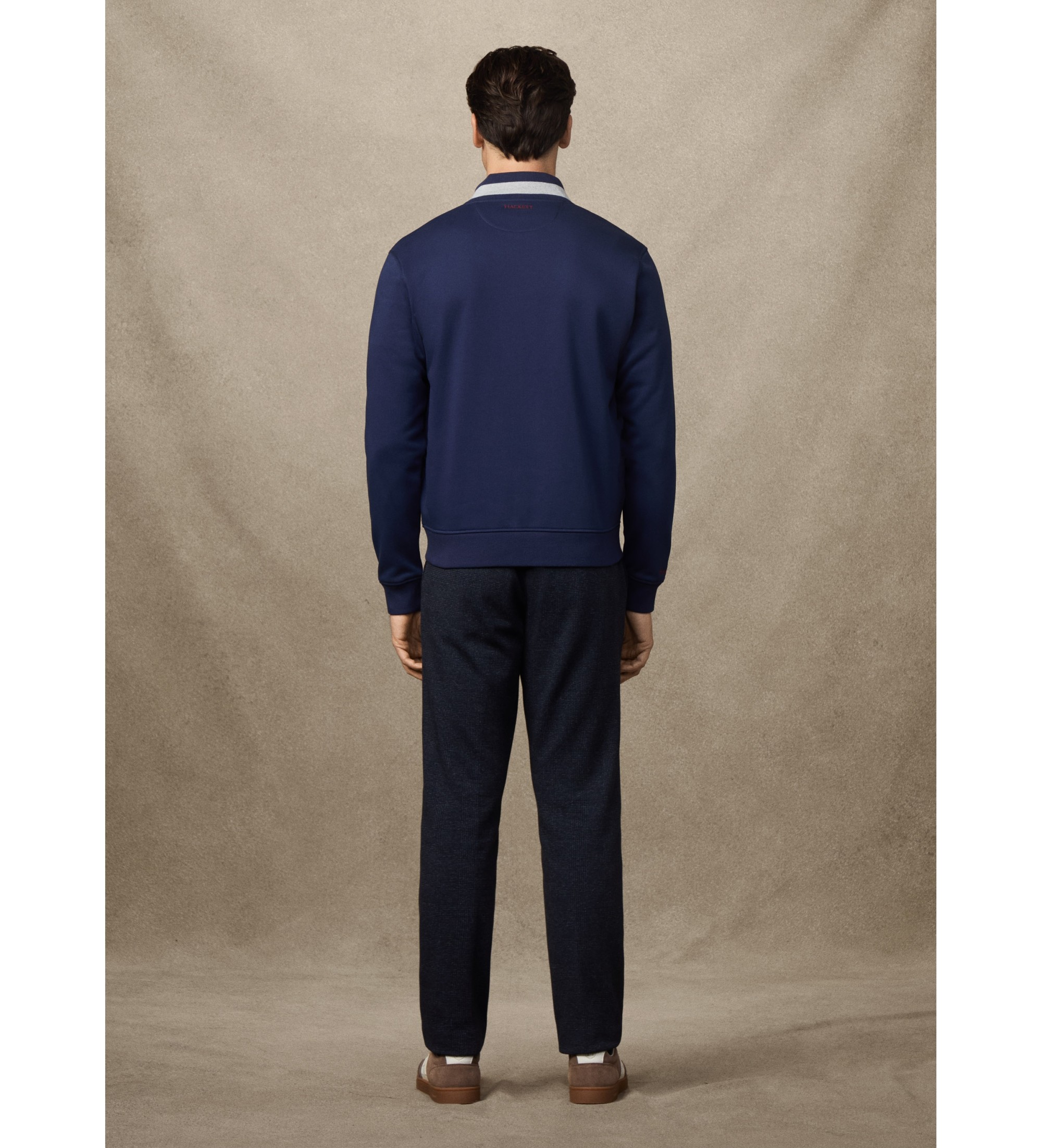 Hackett London GMD Maglia Uomo In Merino E Seta - Design Moderno - Vestibilità Comoda - 3