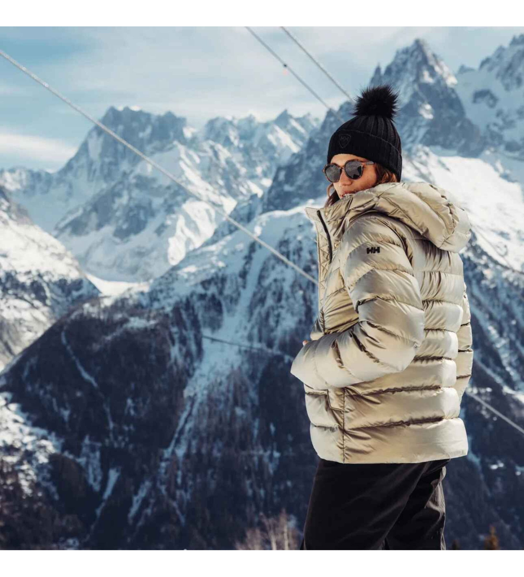 Helly Hansen Winter Bliss Donzen Jas goud  Helly Hansen Winter Bliss Donzen Jas goud