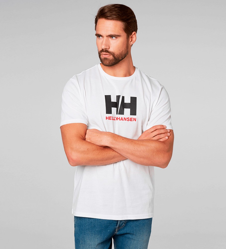 Helly Hansen T-shirt branco do logotipo de HH