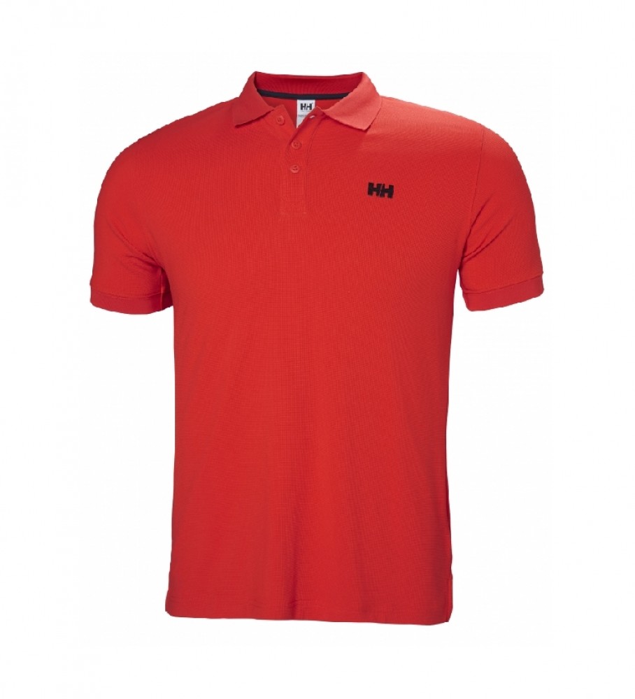 Helly Hansen Drifltline red polo shirt