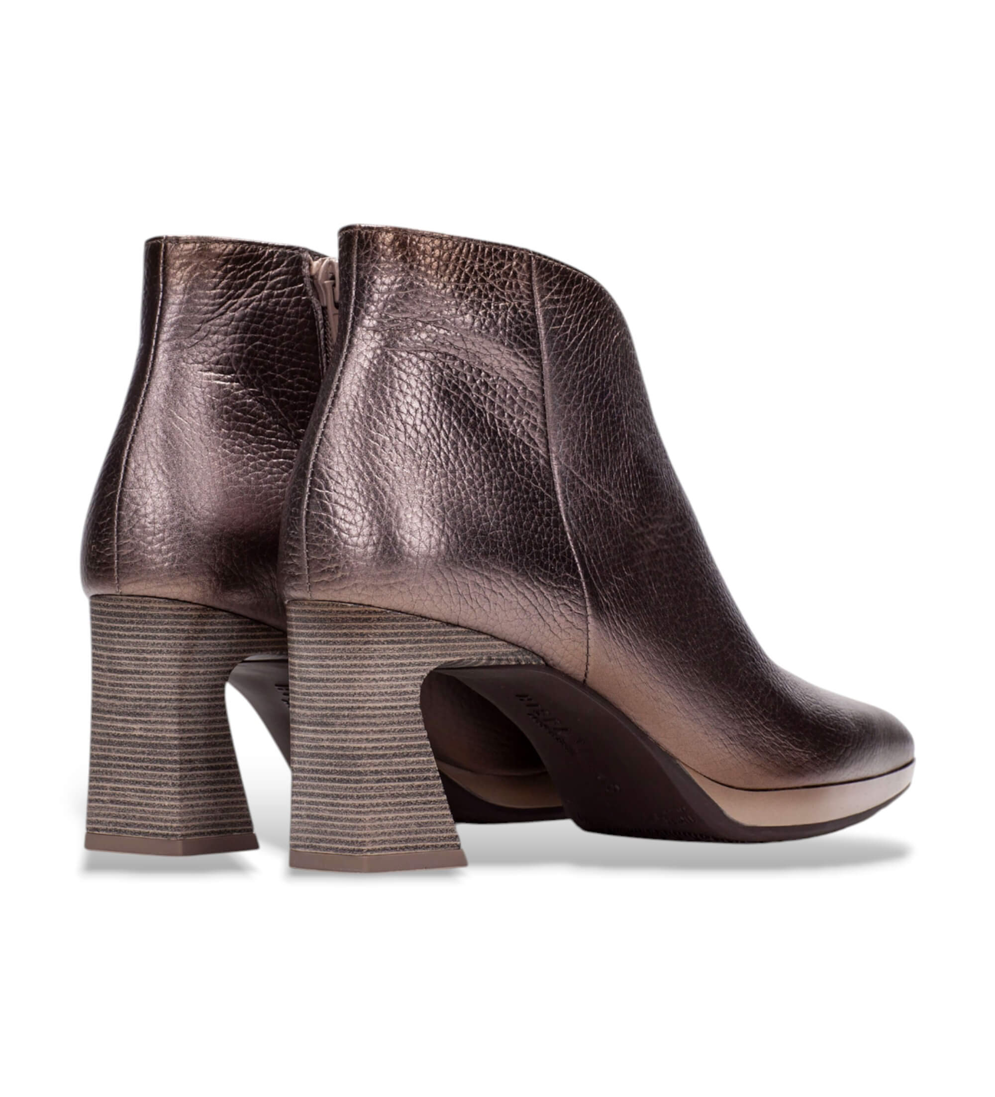 Hispanitas Atlanta bronzefarvede ankelst�vler i l�der