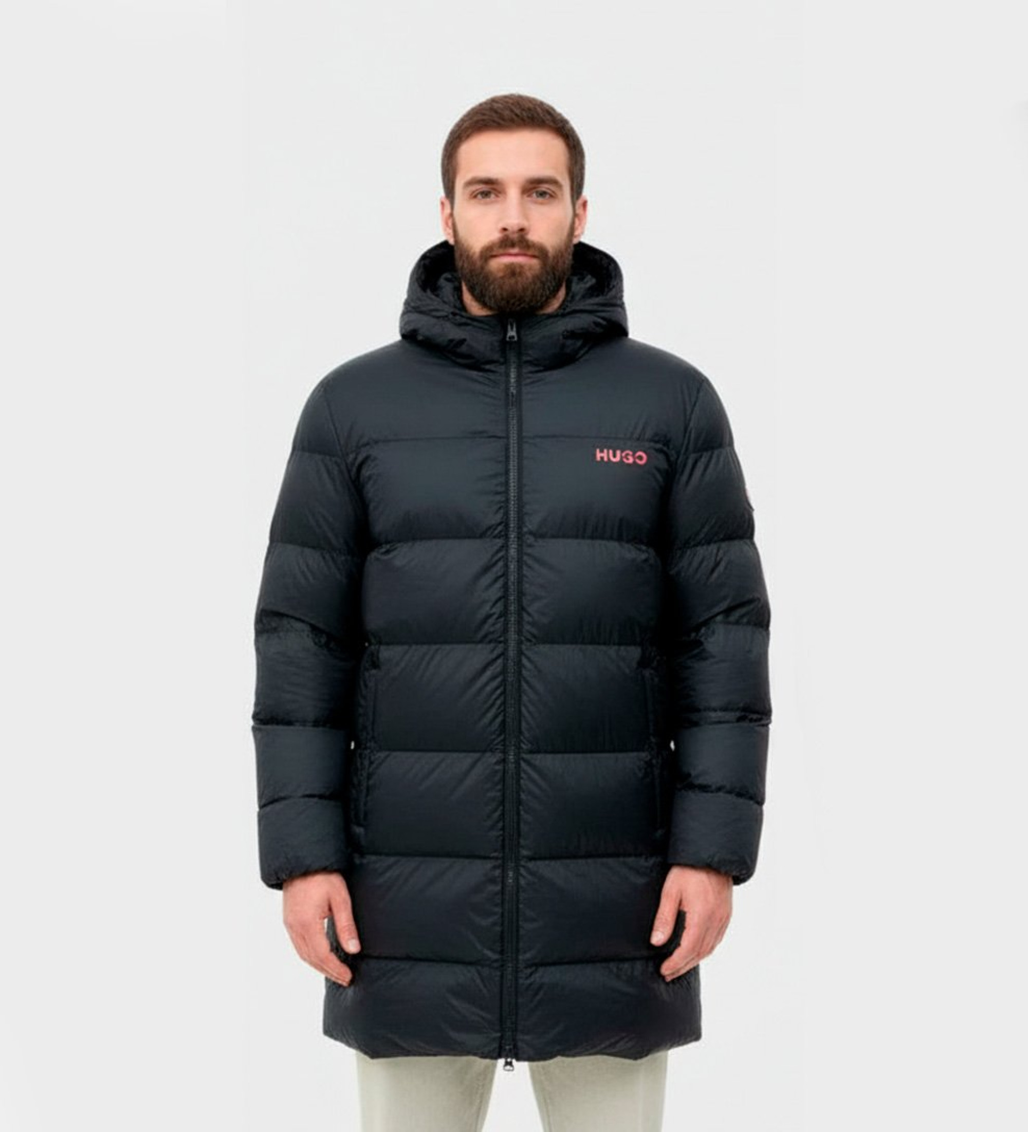 HUGO Mati Mantel schwarz HUGO Mati Mantel schwarz