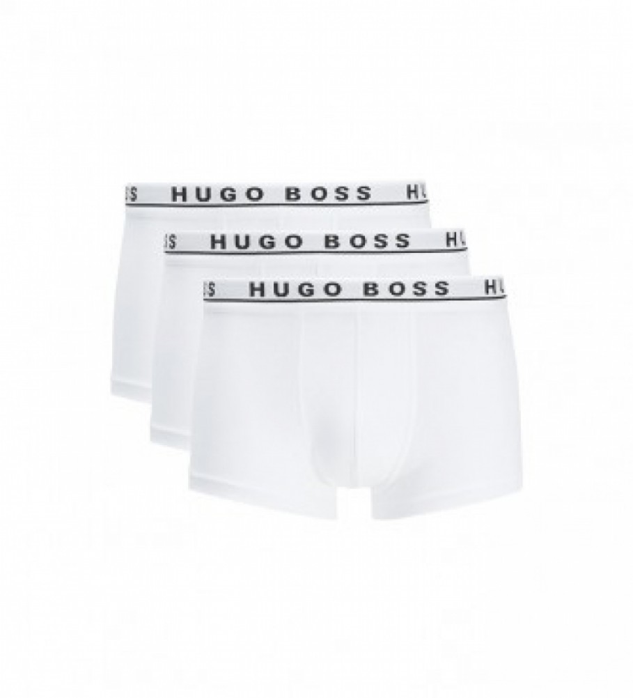 BOSS Pacote de 3 Boxer shorts CO/EL 50325403 branco