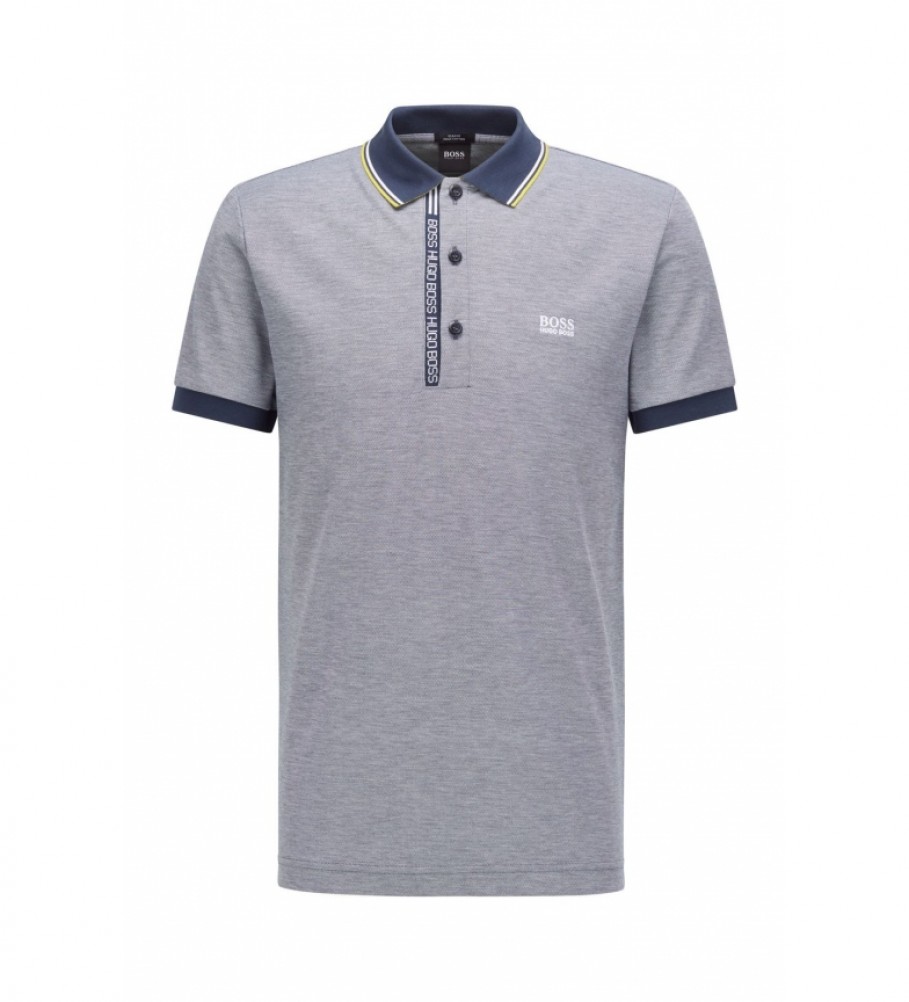 BOSS Polo  Slim fit gris