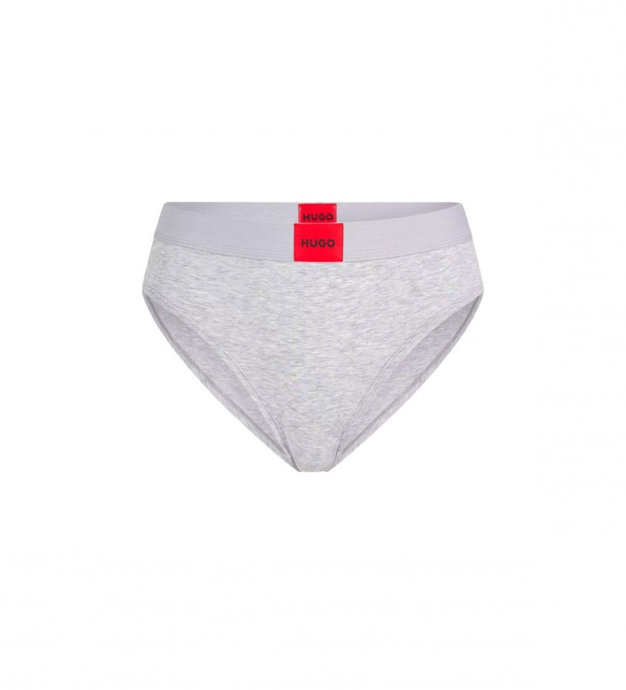 HUGO Grey high-waisted panties