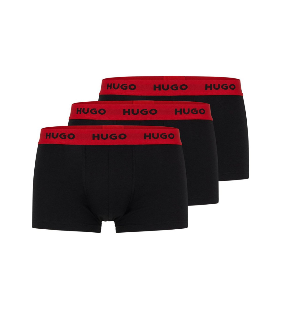 HUGO Confezione da 3 boxer neri