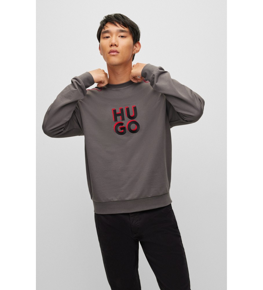 HUGO Sweatshirt Monologo gray
