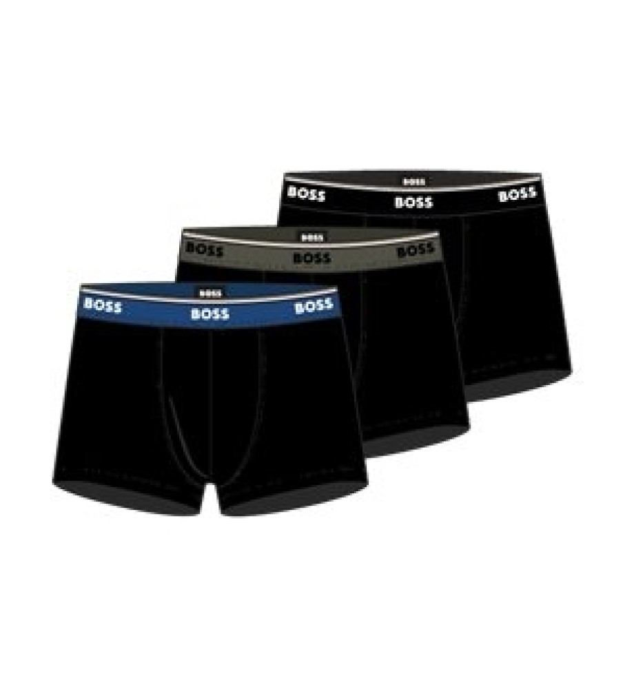 BOSS Pack de 3 boxers 50479114 negro 