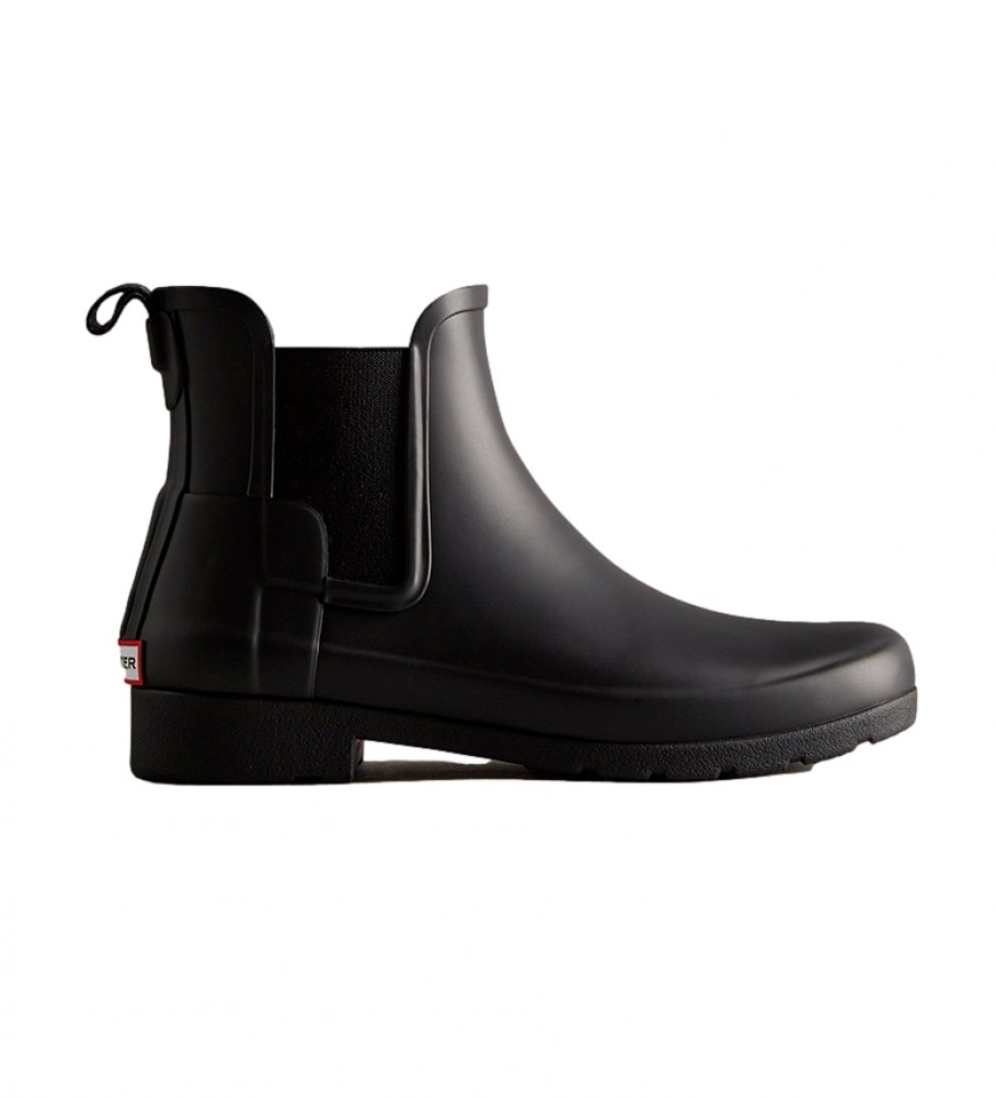 Hunter Refined Chelsea ankle boots black 