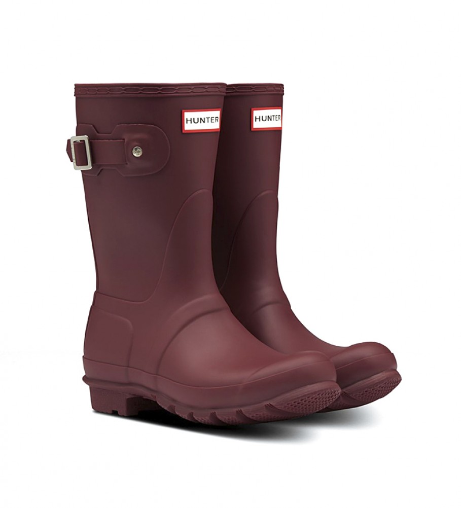 Hunter Botas Original Short burdeos -Altura caña: 23cm- - Tienda Esdemarca  moda, calzado y complementos - zapatos de marca y zapatillas de marca