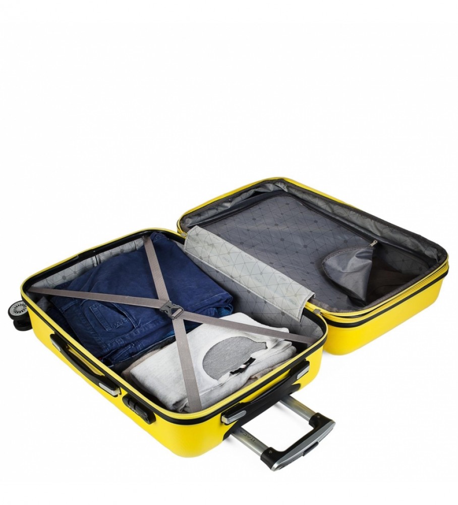 Set 3 Valises ITACA 4 Roues - ABS Léger, Verrou TSA, 60-65cm